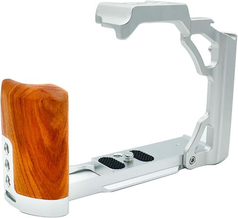 Z fc قفص الكاميرا لسوني ZFC كاميرا تصوير الفيديو قفص تلاعب تصوير الملحقات 3/8 "Arri تحديد موقع 1/4" تمديد الحذاء البارد للميكروفون/الضوء مع مقبض خشبي قبضة in Kuwait