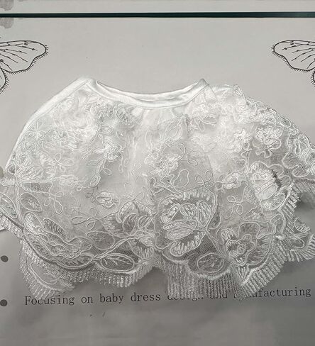 Same White lace Christening Gown dress for baby girl in Saudi Arabia