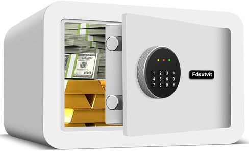 صندوق أمان صغير مقاوم للحريق بمساحة 0.6 قدم مكعب للمنزل، آمن للمنزل الرقمي مع لوحة مفاتيح ومفاتيح قابلة للبرمجة، آمن للمستندات للأشياء الثمينة لطب الأسلحة النارية in Kuwait