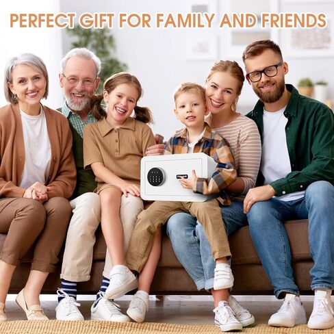 صندوق أمان صغير مقاوم للحريق بمساحة 0.6 قدم مكعب للمنزل، آمن للمنزل الرقمي مع لوحة مفاتيح ومفاتيح قابلة للبرمجة، آمن للمستندات للأشياء الثمينة لطب الأسلحة النارية in Kuwait