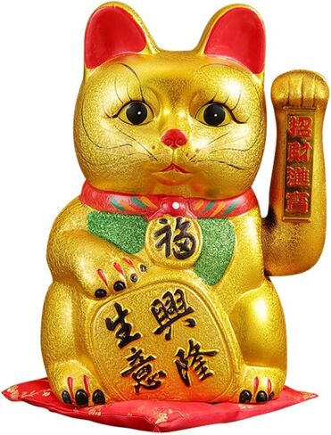 4" Lucky Cat Feng Shui Cat Porcelain Maneki Neko Piggy Bank (One Pair) in Saudi Arabia