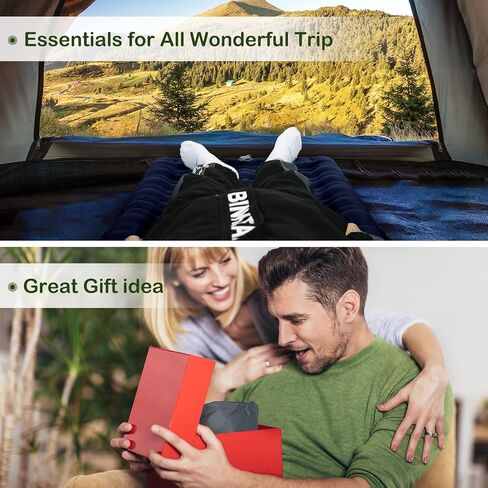 Sleeping Pad for Camping, Thick 4.7 Inch Ultralight Inflatable Sleeping Mat with Built-in Pump,Portable Air Mattress with Pillow for Camping, Backpacking, Hiking,Tent,Dark Blue in Saudi Arabia