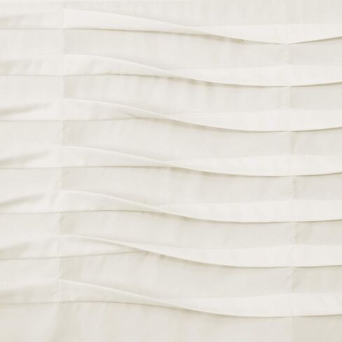 Lush Decor, Blush Wave Texture Valance | Pleated Ruffle Fold Window Kitchen Curtain (Single), 18" x 52, 18" x 52" in Saudi Arabia