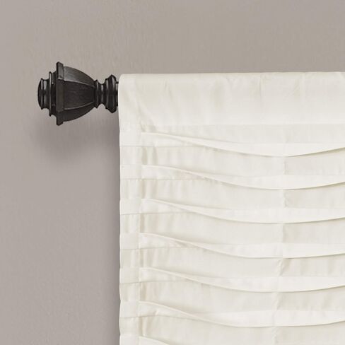 Lush Decor, Blush Wave Texture Valance | Pleated Ruffle Fold Window Kitchen Curtain (Single), 18" x 52, 18" x 52" in Saudi Arabia