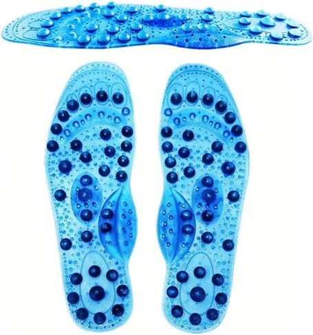 68 نعل داخلي للتدليك المغناطيسي من Andy's Orchids، وسادات أحذية الضغط الإبري، وسادات علاج الدورة الدموية والعلاج الطبيعي وتدليك القدم والاسترخاء (ذكر) in Kuwait