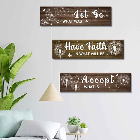 الهندباء الفن جدار ديكور، زهرة الحمام جدار ديكور المطبخ جدار الديكور ريفي ملهمة خشبية علامة مزرعة خمر ديكور غرفة المعيشة المنزلية (MC26) in Kuwait