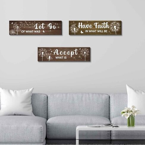 الهندباء الفن جدار ديكور، زهرة الحمام جدار ديكور المطبخ جدار الديكور ريفي ملهمة خشبية علامة مزرعة خمر ديكور غرفة المعيشة المنزلية (MC26) in Kuwait