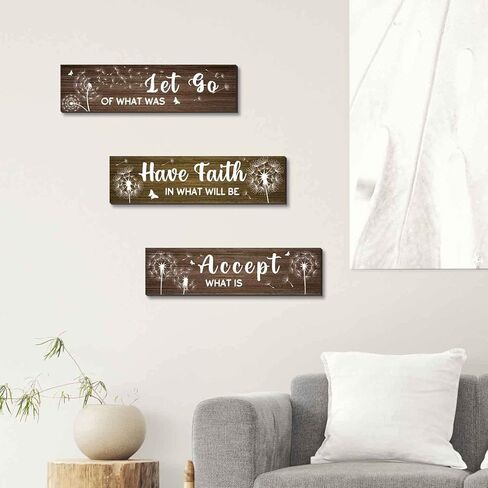 الهندباء الفن جدار ديكور، زهرة الحمام جدار ديكور المطبخ جدار الديكور ريفي ملهمة خشبية علامة مزرعة خمر ديكور غرفة المعيشة المنزلية (MC26) in Kuwait