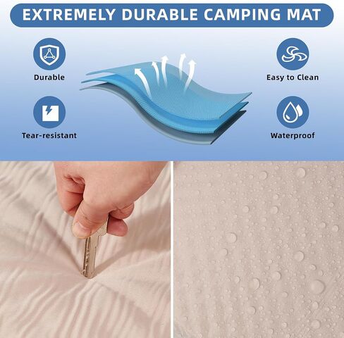 AoRan Camp Self Inflating Sleeping Pad,Free Splicing Camping Mat,No Noise When Sleeping and Turning Over,Suitable for Backpacking/Hiking/Tents,75''X26''X2'' in Saudi Arabia
