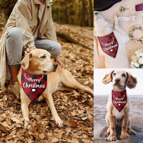 Christmas Dog Bandanas Christmas Tree Green Dog Scarf for Boy and Girl Holiday Dog Bandana Puppy Bandana Triangle Bibs Scarf Accessories for Small Medium Dogs Pets in Saudi Arabia