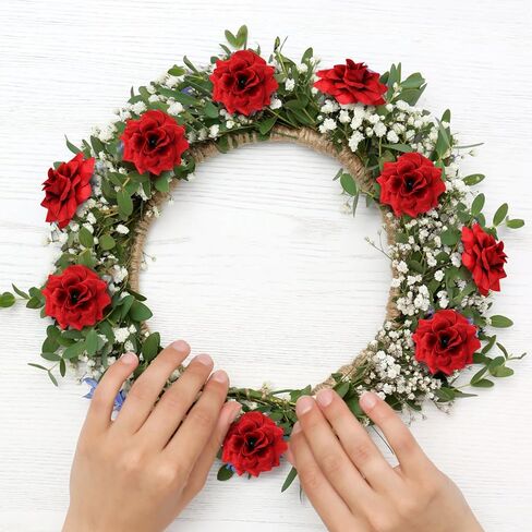 ايرا بوليت 100 قطعة من الورود الحريرية الاصطناعية مقاس 1.77 انش، رؤوس زهور صغيرة من الحرير يمكنك تركيبها بنفسك، رؤوس زهور لحفلات الزفاف والحائط والحرف اليدوية وحفلات الزفاف وحفلات استقبال المولود in Kuwait