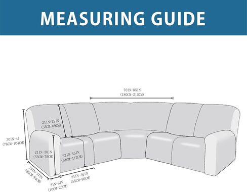 5 مقاعد غطاء أريكة زاوية مخملي قابل للتمدد على شكل حرف L، أغطية أريكة زاوية لمجموعة أريكة مقسمة، من أجل استلقاء أغطية أريكة على شكل حرف L سميكة، ناعمة، واقي أثاث متين قابل للغسل (L-5-Navy) in Kuwait