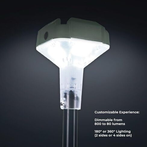 Devos Outdoor | LightRanger 800 Lumen Rechargeable Telescoping LED Lantern | 30 Hour Run Time | Illuminates a 40 Foot Diameter Area in Kuwait