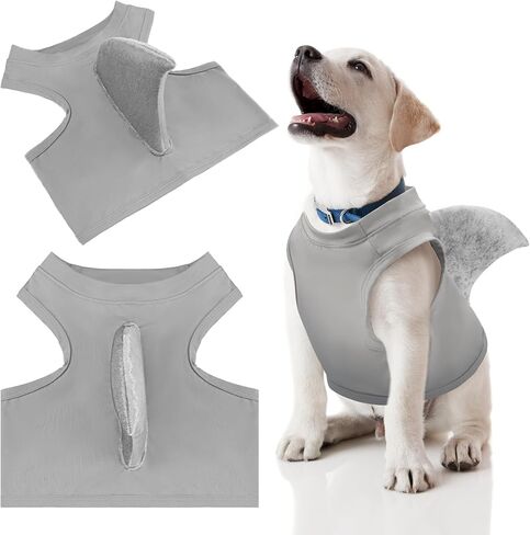 Clysee 2 Pcs Halloween Dog Shark Costumes Fish Fin Dog Costume Large Breed for Small Dogs Puppy Cosplay Birthday Party Outfit, Large Size in Saudi Arabia