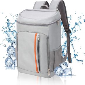 حقيبة ظهر تبريد معزولة مقاومة للماء 30 علبة، مبردات حقيبة ظهر معزولة كبيرة مضادة للتسرب، حقيبة تبريد الشاطئ للرجال والنساء إلى الشاطئ والغداء والنزهات والتخييم والمشي لمسافات طويلة ورحلات السفر والسفر in Kuwait