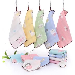 5 قطع من مناشف التجفيف اللطيفة للاطفال والصغار من ريتادا، مصنوعة من القطن بنسبة 100% بتصميم خطاف، مناشف ناعمة ومضادة للحساسية للاطفال in Kuwait