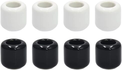 Candle Holder Set of 8, 0.86 Inch Diameter Taper Candle Holder,Matte Black Candlestick Holder for Home Decoration,Christmas,Wedding,Dinning,Party,Housewarming Gifts (Iron, Black) in Saudi Arabia