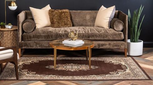 Rugs.com Amaya Collection Rug – 2' x 3' Brown Medium Rug Perfect for Entryways, Kitchens, Breakfast Nooks, Accent Pieces in Saudi Arabia
