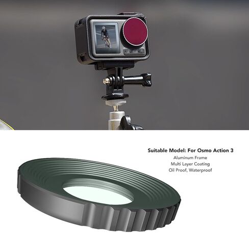 CPL Filter Kit for DJI Osmo Action 3, HD Optical Glass Multi Coated Lens Polarizing Lens Filter, for Action Camera Photograph Accessories in Saudi Arabia