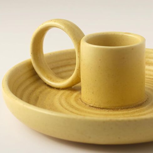 حامل أعواد MDFAYE Palo Santo، مبخرة بخور سيراميك مصنوعة يدويًا لعصي البخور Palo Santo، حامل حكيم للحرق، حامل شموع سيراميك وماسك الرماد (أبيض مرقط) in Kuwait