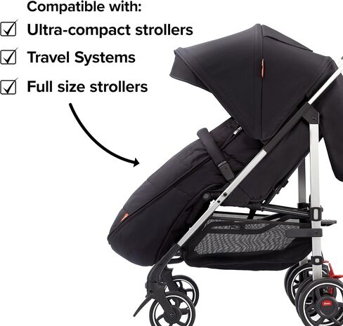 Diono All Weather Stroller Footmuff, Universal Fit from Baby to Toddler with Cozy Super Soft Padding, Weatherproof, Water Resistant Lining, Yellow Sulphur in Saudi Arabia