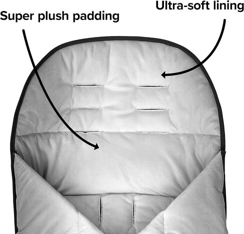Diono All Weather Stroller Footmuff, Universal Fit from Baby to Toddler with Cozy Super Soft Padding, Weatherproof, Water Resistant Lining, Yellow Sulphur in Saudi Arabia