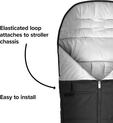 Diono All Weather Stroller Footmuff, Universal Fit from Baby to Toddler with Cozy Super Soft Padding, Weatherproof, Water Resistant Lining, Yellow Sulphur in Saudi Arabia
