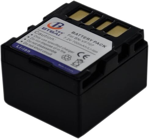 BTBAI 2X BN-VF707U Battery for VF714U VF714 VF733U VF733 VF707 GR D275U D270U D370U D290U D250U D250 D350U GZ MG20U MG35U MG30 MG21U MG77U MG27U MG37U Camcorder s1a in Saudi Arabia