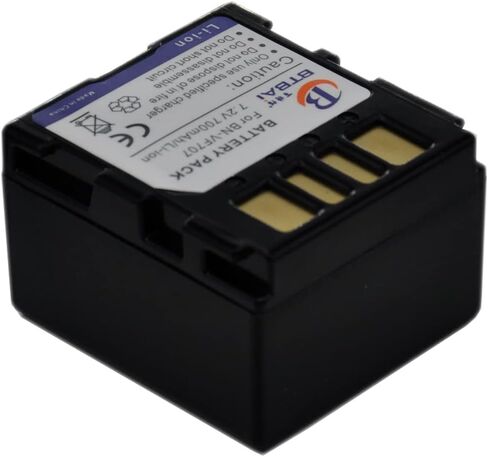 BTBAI 2X BN-VF707U Battery for VF714U VF714 VF733U VF733 VF707 GR D275U D270U D370U D290U D250U D250 D350U GZ MG20U MG35U MG30 MG21U MG77U MG27U MG37U Camcorder s1a in Saudi Arabia