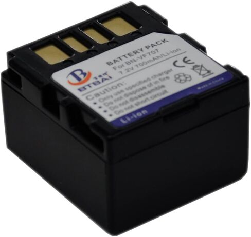 BTBAI 2X BN-VF707U Battery for VF714U VF714 VF733U VF733 VF707 GR D275U D270U D370U D290U D250U D250 D350U GZ MG20U MG35U MG30 MG21U MG77U MG27U MG37U Camcorder s1a in Saudi Arabia