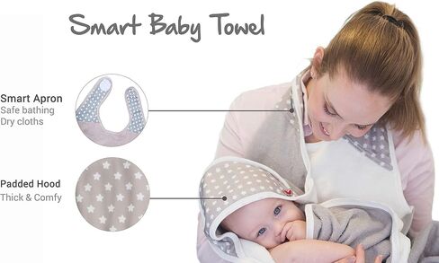 BabyToLove منشفة أطفال ذكية كبيرة جدًا | الآباء يبقون جافين | الخيزران فائق النعومة | الغابة الوردية in Kuwait