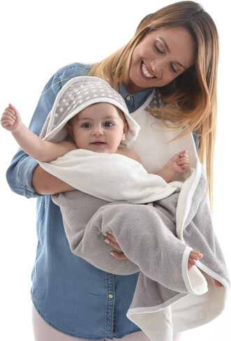 BabyToLove منشفة أطفال ذكية كبيرة جدًا | الآباء يبقون جافين | الخيزران فائق النعومة | الغابة الوردية in Kuwait