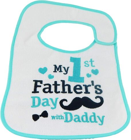 Hello Baby Wonder Baby's First Father's Day Bib - 1pk, Multicolor, One size in Kuwait