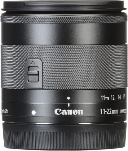 Canon EF-M 11-22mm f/4-5.6 is STM Lens (7568B002) + Filter Kit + Backpack + 64GB Card + Lens Pouch + Card Reader + Tripod + Memory Wallet + Cap Keeper + Cleaning Kit + Hand Strap + More (Renewed) in Saudi Arabia