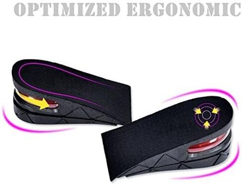 Kalevel Unisex 3cm Height Increase Insole 1.2 Inches Breathable Adjustable Insoles Height Increase Insoles Shoe Lifts Increased Shoe Pad Elevator Insoles Half Elevator Insole for Men Women in Saudi Arabia