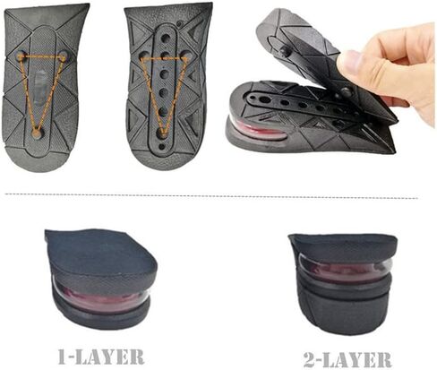 Kalevel Unisex 3cm Height Increase Insole 1.2 Inches Breathable Adjustable Insoles Height Increase Insoles Shoe Lifts Increased Shoe Pad Elevator Insoles Half Elevator Insole for Men Women in Saudi Arabia