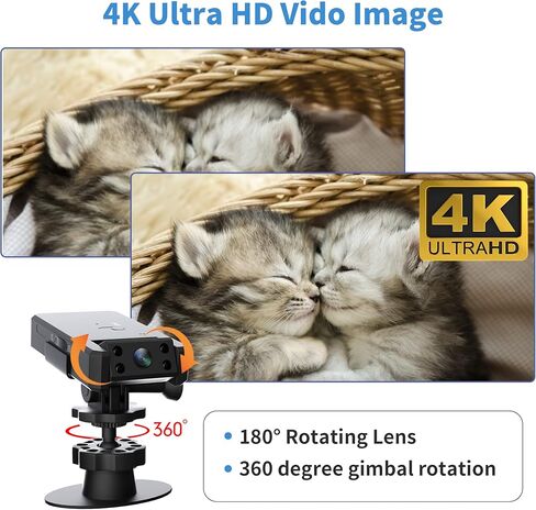 OVEHEL Hidden Spy Camera Mini 1080P Wireless WiFi Camera with Live Video Home Security Surveillance Cam with Motion Detection Night Vision APP Control for Indoor Outdoor Car Nanny Cam in Kuwait