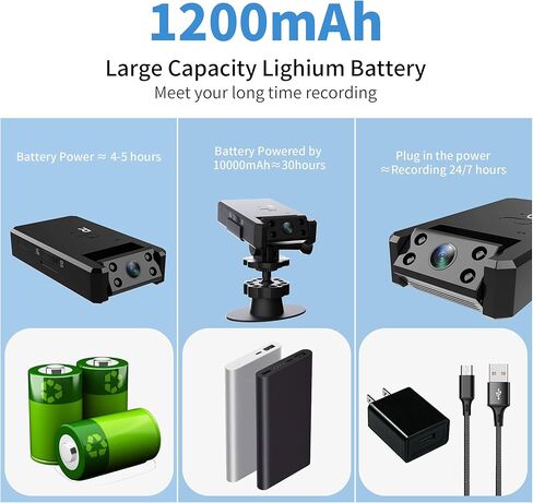 OVEHEL Hidden Spy Camera Mini 1080P Wireless WiFi Camera with Live Video Home Security Surveillance Cam with Motion Detection Night Vision APP Control for Indoor Outdoor Car Nanny Cam in Kuwait