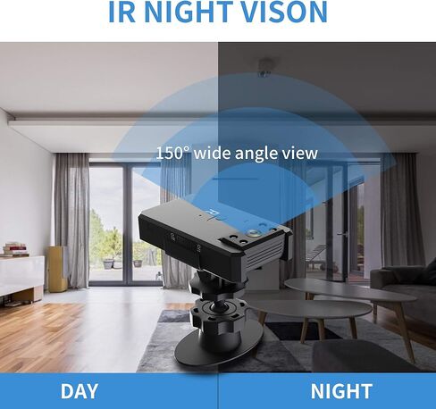 OVEHEL Hidden Spy Camera Mini 1080P Wireless WiFi Camera with Live Video Home Security Surveillance Cam with Motion Detection Night Vision APP Control for Indoor Outdoor Car Nanny Cam in Kuwait