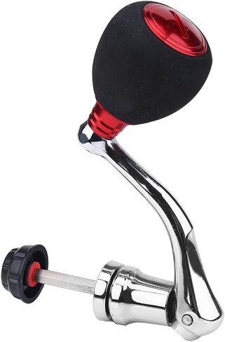 Power Knob for Spinning Reel,Fishing Reel Handle Rotatable Knob Power Handle Grip Metal Rocker Arm Grip Compatible with Spinning Fishing Reel Replacement(Red Large Compatible with 4000 & 5000 & 6000) in Saudi Arabia