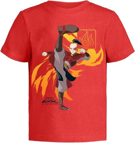 تيشيرتات رسومية للأطفال من Nickelodeon Avatar The Last Airbender (عبوة من 3 قطع) Aang وZuko وToph وأعياد ميلاد الأطفال الصغار للأولاد والبنات وما فوق in Saudi Arabia