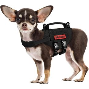 Tactical Dog Harness, Milltary Dog Vest with Durable Vertical Handle for XXS Puppy Dog in Saudi Arabia