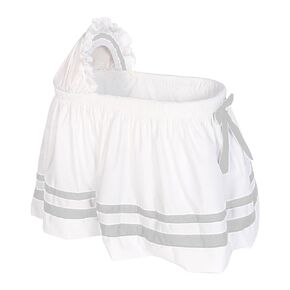 Baby Doll Bedding Bedding Modern Hotel Style II Bassinet Skirt, Green