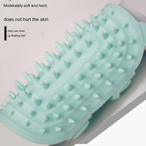 poutedy Pet Cat Dog Tickling Artifact，Hair Cleaning Scratching Brush Cats Dogs Self Massage Grooming Tickling Scratcher Comb 4 Pcs (2 Green+2 Pink) in Saudi Arabia