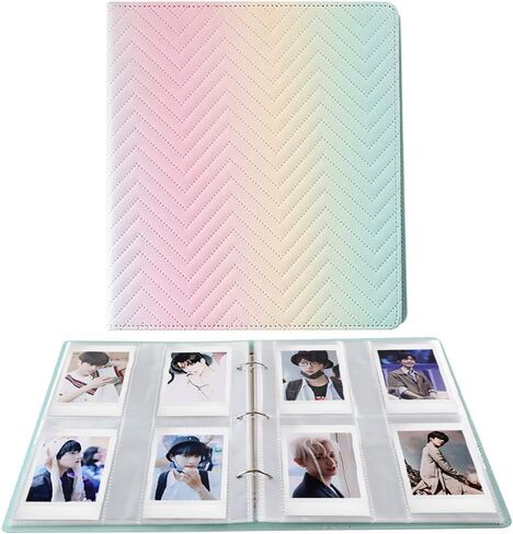 ألبوم صور LIFEBEA 400 جيب متدرج الألوان لـ Polaroid Snap PIC-300 Z2300، كتاب ألبوم صور 2x3 لـ Fujifilm Instax Mini 11 9 Evo 90 70 40 8 7 LiPlay كاميرا فورية (شبكة ماسية) in Saudi Arabia
