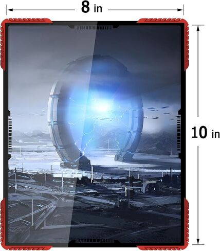 إطار صورة Bluesun مقاس 5x7 أحمر، إطارات صور زجاجية، إطار صورة معلق، غير لامع لديكور الحائط والطاولة (5x7، أحمر) in Kuwait