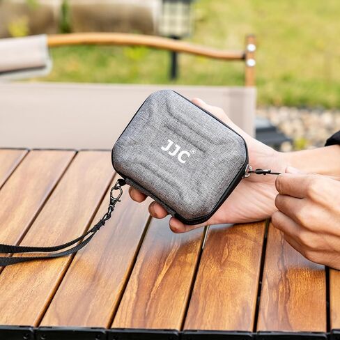 JJC Durable Lens Filter Pouch Case for 10 Circular ND UV Filters up to 95mm | Photography Filter Wallet Holds up to 10 Filters, Water-Resistant EVA Exterior with Zipper Closure, Includes Wrist Lanyard in Kuwait