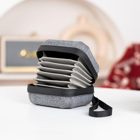 JJC Durable Lens Filter Pouch Case for 10 Circular ND UV Filters up to 95mm | Photography Filter Wallet Holds up to 10 Filters, Water-Resistant EVA Exterior with Zipper Closure, Includes Wrist Lanyard in Kuwait