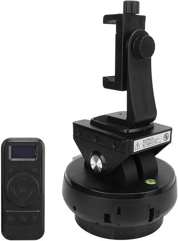 رأس ثلاثي القوائم بانورامي بمحرك يدور 360 درجة بتردد 2.4 جيجا هرتز مع جهاز تحكم عن بعد لاسلكي، وظائف تصوير متعددة، أقصى حمل يصل إلى 1 كجم لكاميرا الهاتف المحمول in Kuwait