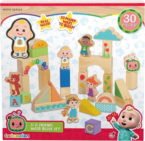 Cocomelon Just Play 96124 JJ & Friends Wood Block Set, Multi-Color in Kuwait